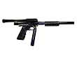 Phantom Stock Class Pump Paintball Gun - 45 Grip VSC- Blue/ Black Acid Wash **