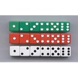 DOT DICE 6 EACH OF RED WHITE & GREEN ~ KOPLOW GAMES INC.