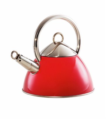 Colora Red Whistling Kettle By Arcosteel Colora Red Whistling Kettle By Arcosteel