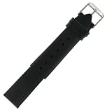 CARTIER Watches:Hadley Roma 18mm Black Satin Women Watch Band Strap Fits Cartier