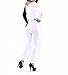 Sexy Womens Deep V Neck Bodycon Bandage Jumpsuits Romper Playsuit (US L, Black-white)