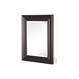 Pegasus SP4609 Deco 20-Inch Framed Medicine Cabinet, Espresso