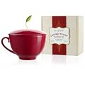 Cranberry Red Coveres Teacup - 1 St�ck