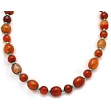 Amber Necklaces with Turquoise Beads Beaded Necklace 17 Long