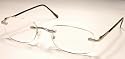 Rimless Optical Quality Reading Glasses