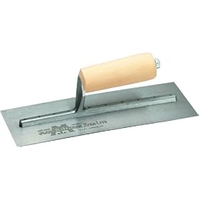 MARSHALLTOWN The Premier Line 12 11-Inch by 4-1/2 Drywall Trowel with Curved Blade