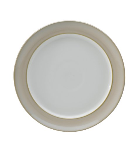 Denby Natural Pearl Kuchen-/Salatteller mit breitem Rand