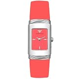Emporio Armani Women's Pink Rubber Watch #AR1028