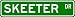 SKEETER Street Sign ~ Personalized Family Lastname Sign ~ Gameroom, Basement, Garage Sign ** ALUMINUM