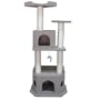51" Cat Tree Condo in Khaki Carpet