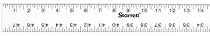 Starrett ASE-48 Anodized Aluminum Straight Edge Rule, 48