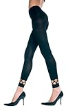 SPANDEX LEGGINGS WITH DIAMOND NET TRIM