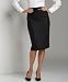 Apparel : AK Anne Klein Petite High-Waisted Checked Belted Pencil Skirt