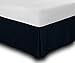 Utopia Bedding Cotton Sateen Bed-Skirt (Full, Navy) - 100% Finest Quality Long Staple Fiber - Durable, Comfortable and Abrasion Resistant, Quadruple Pleated, Cotton Blended Platform