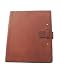Genuine Leather Courier Journal with Buckle Closure