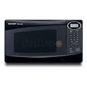 Sharp R-230KK 800-Watt 4/5-Cubic-Foot Compact Microwave, Black