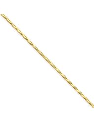 1mm, 14 Karat Yellow Gold, Solid Franco Chain - 30 inch