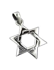 925 Silver Small Star of David Pendant