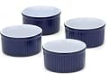 Emile Henry Provencal 6-Ounce Ramekin, Set of 4, Azure Blue
