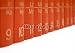 Wallmonkeys Peel and Stick Wall Decals - Row of Red Books - Removable Graphic