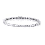 0.25ct Round Diamond Bracelet In 10Kt White Gold