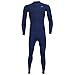 Compression Shirt Long Sleeve (Navy - M) Men's Cold Top, Best for Gym Running, Basketball