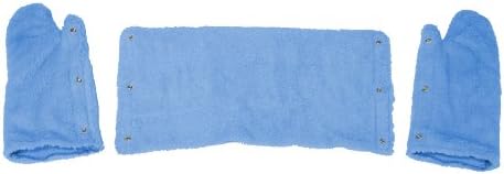 Cuddle Me Dry Doggie Drying Towel with SnapOn Mitts, Large, Blue