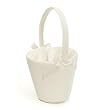 Cathy's Concepts Sweet Bow Flower Girl Basket, Ivory