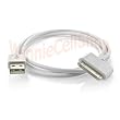 White USB Data Cable for iPhone 3G, 2G, iPod Nano, iPod Touch, iPod Classic