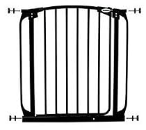 Bindaboo Pet Gates - Swing close doorway pet gate fits openings 28" to 32", black.