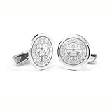 Holy Cross Sterling Silver Cufflinks