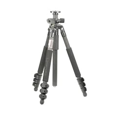 Giottos GTMTL8350B Professionelles Karbon Stativ (1,6 kg Gewicht, 5 kg max. Belastbarkeit, 162 cm. max. Auszugsh�he) schwarz