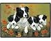 Border Collie Family Porch Doormat