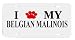 Belgian Malinois Paw Love Dog Vanity Auto License Plate