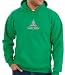LOTUS POSE Mens Yoga Meditation Hoody Sweatshirt - Kelly Green