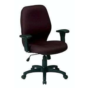 Office Star TITAN Work Smart Burgundy Office Desk Chairs with Arms by Chairs ObiwanSales