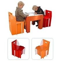 Solid & Durable Children Kids Table & 2 Chair Set