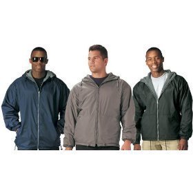 Rothco - Men's Reversible Camo Fleece Hooded Raincoat