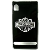 Motorola Droid A855 Harley Davidson Logo on Black Hard Case/Cover/Faceplate ....
