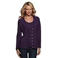 Women's Regular Triple Edged Jersey Cardigan