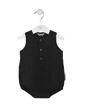 Baby K black woven romper 0-3months
