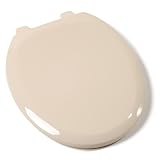 Tools & Hardware : Comfort Seats C1B3R4S-03 EZ Close Deluxe Plastic Toilet Seat, Round, Almond