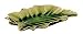 Ceramic Platter with Leaf Shaped in Gradual Green