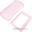 Clear Pink Shield Protector Case w/ Belt Clip for Sidekick LX