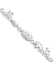 Sterling Silver Noahs Ark Bracelet QG894-7"