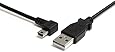 StarTech Mini USB Cable - A to Left Angle Mini B - 6 Feet (USB2HABM6LA)