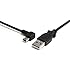 StarTech.com Mini USB Cable - A to Left Angle Mini B - 3 feet (USB2HABM3LA)