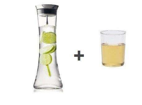 menu Wasserkaraffe 1,3 L + 2 Gläser