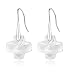 Clear Crystal Cross Earrings Used Swarovski Crystals