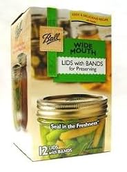 Ball Wide-Mouth Dome Canning Jar Lid with Band, Box of 12